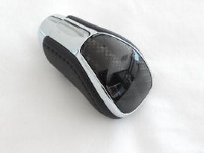 210 Series Crown Athlete Genuine Shift Knob Genuine Leather Carbon Fiber Black Gear Knob Leather Transmission Compatible with Many Vehicles