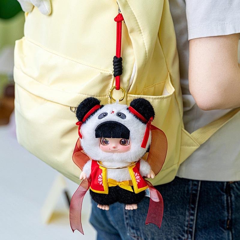 Plush Toy Glue Doll Nezha Standing Posture Doll Keychain National Trend Doll Figure Doll Pendant Car