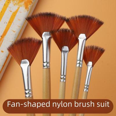 סט מברשות ניילון של Wei Zhuang לציור בצבעי מים, אקריליק ושמן