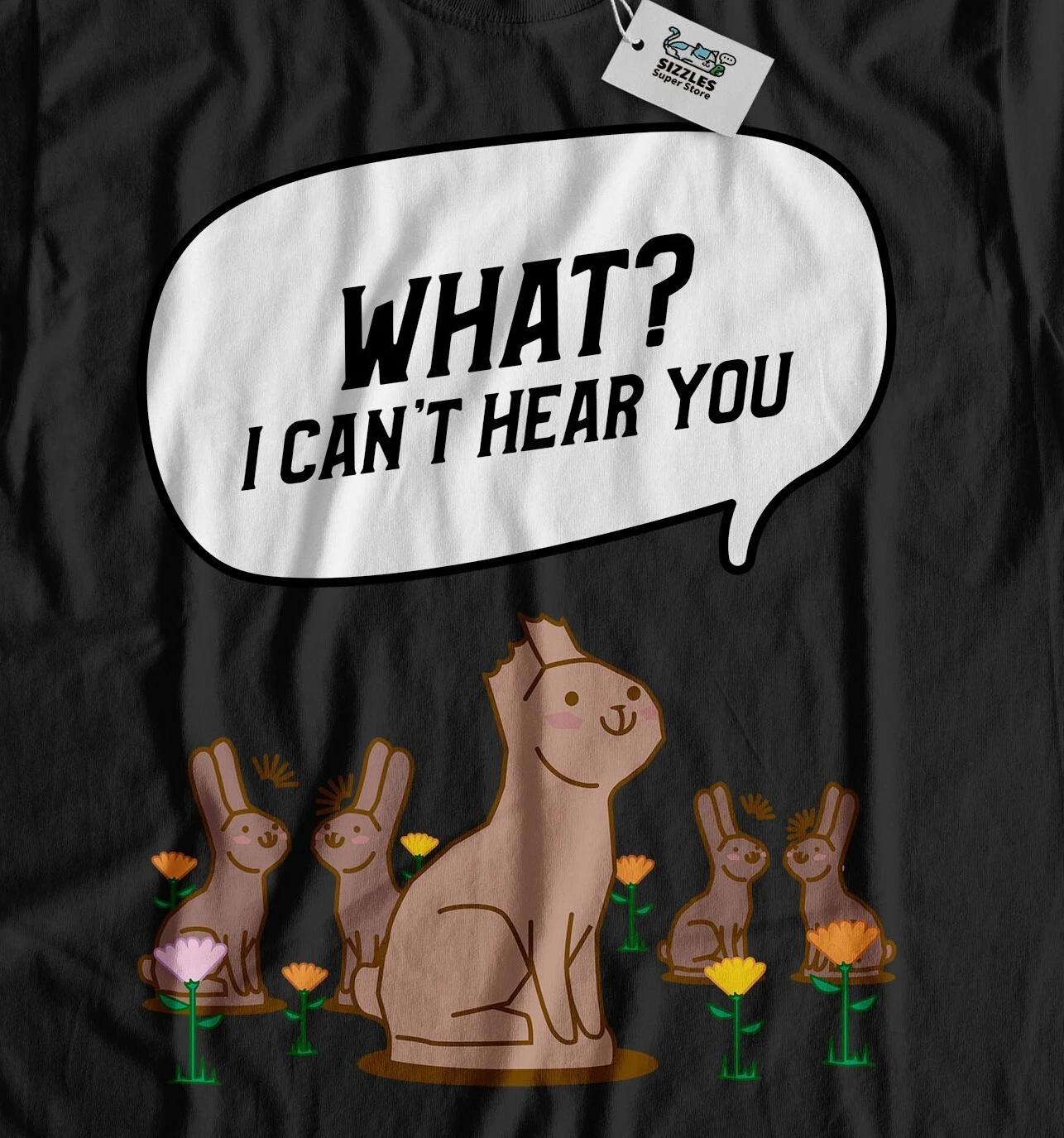 Unisex Funny Easter Bunny T-Shirt Egg Hunt & Chocolate Bunnies Tees XL