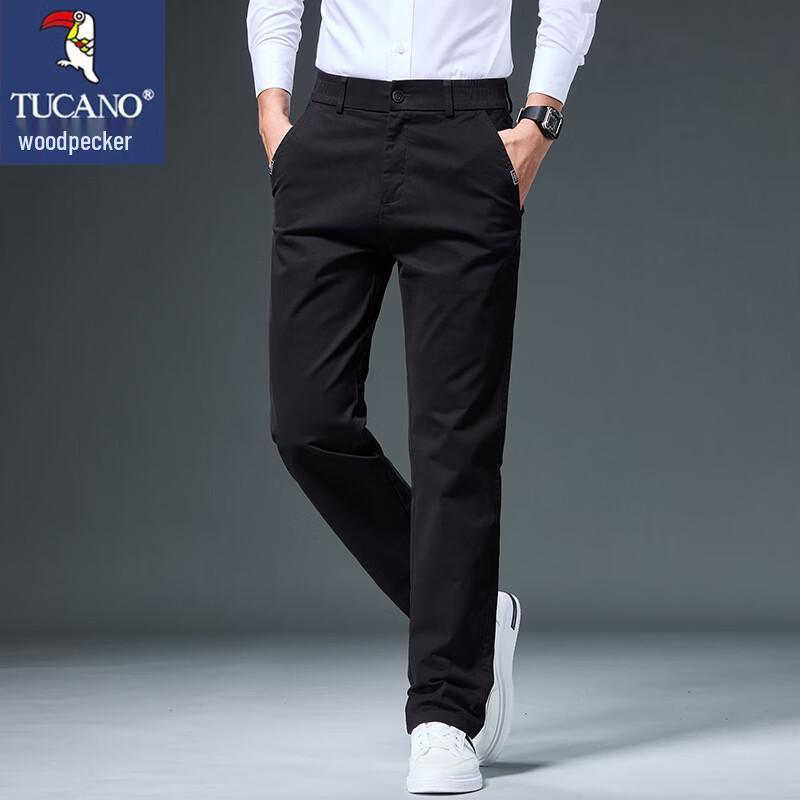 TUCANO Men's Straight-Fit Casual Trousers