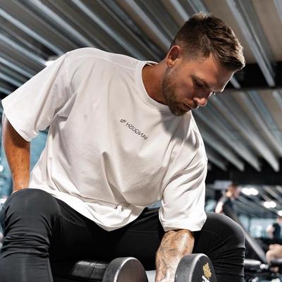 New Muscle Captain Fitness Men's Running Sports Casual Exercise Short-sleeved Cotton Breathable Multi-color T-shirt