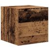 Wall Mounted TV Cabinet Set 8 pcs Reclaimed Wood Effect Particleboard
