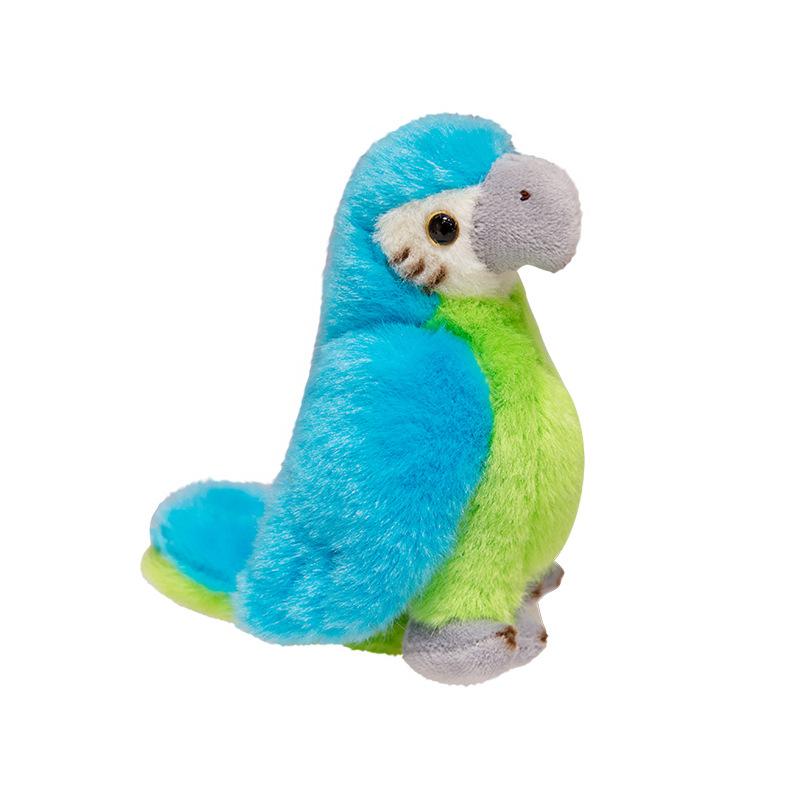 Standing Shoulder Parrot Doll Plush Toy Animal Cartoon Shoulder Magnet Magnetic Shoulder Decoration Doll Gift