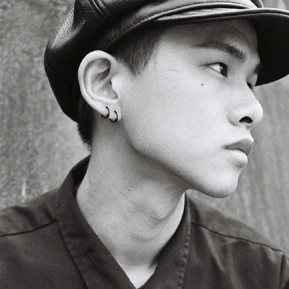 Women 9mm S925 Silver Men Unisex Trendy Hoop Earrings Fashion Jewelry Circle Earring Ear Bone Ring