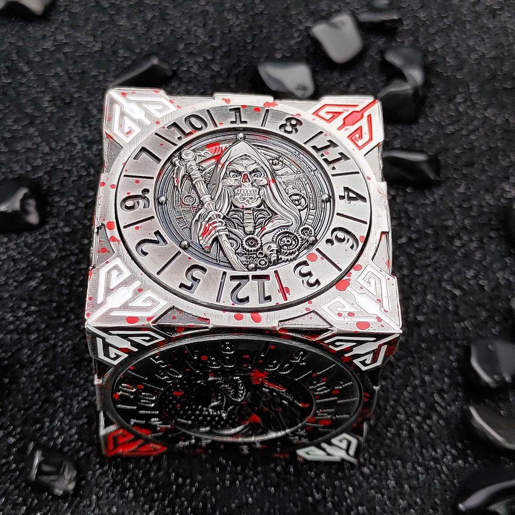 7-IN-1 Six Sided Rotating DND Dice Dungeon And Dragon Table Role Play Game Dice D4 D6 D8 D12 D20 D10/% Polyhedral Wheel Dice