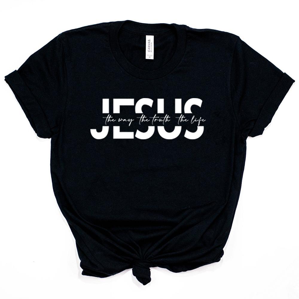 Jesus Tshirt Christian Religious Shirt Bible Verse Tees Motivational Christian Shirts Jesus Faith Tshirt Vintage Aesthetic Tops