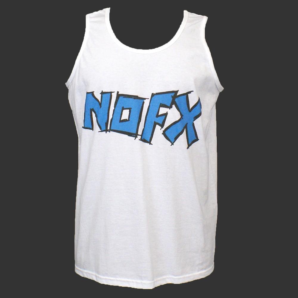 

NOFX Hardcore Punk Rock T-SHIRT vest top unisex white S-4XL L