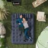 Inflatable King Size Air Bed, with Built-In Hand Pump - Blue