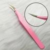 Anti-static Eyelash Extension Tweezer Stainless Steel Fiber Tip Makeup Tool  Beauty Salon