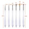 6Pcs/Set Nail Art Pen Lllusory Color With Cover Nail Construction Painting Brush Uv Gel Extension Drawing Carving Pen Diy