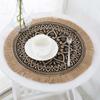Style Plate Round Embroidery Home Decor Kitchen Supplies Coaster Coffee Cup Mats Table Placemat