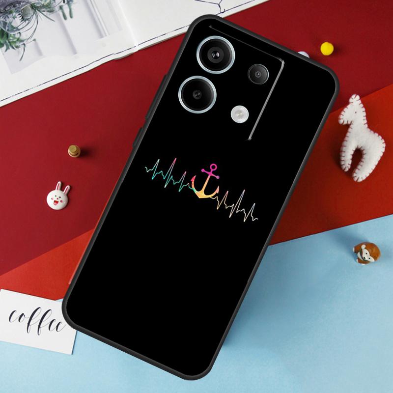 Anchor Boat Hülle für Xiaomi Redmi 12 13C 12C 10C 9C Redmi Note 13 9 10 11 12 Pro 9S 10S 11S 12S Hülle