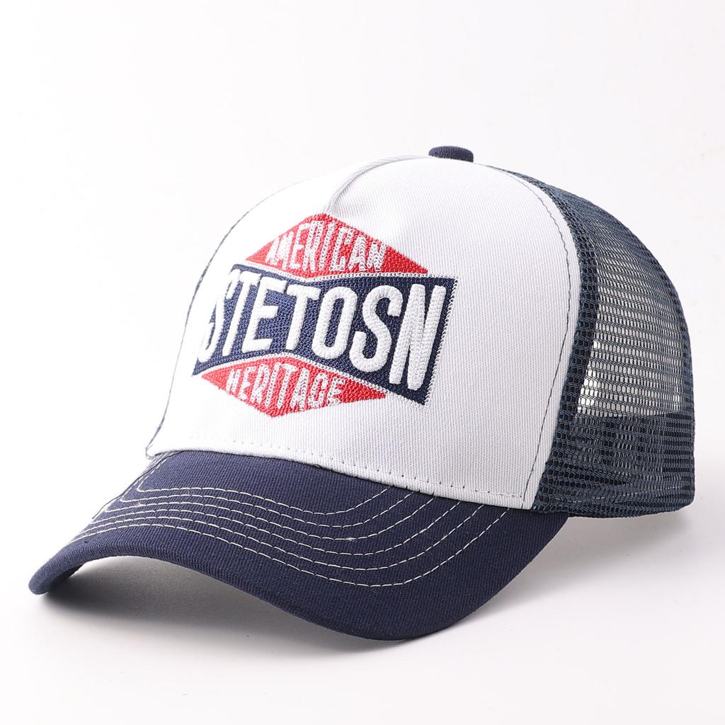 American retro baseball cap spring and summer outdoor breathable truck driver mesh cap