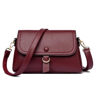 Welltude Women's Mini Shoulder Bag, Crossbody Bag, Small, Standing, (Red)
