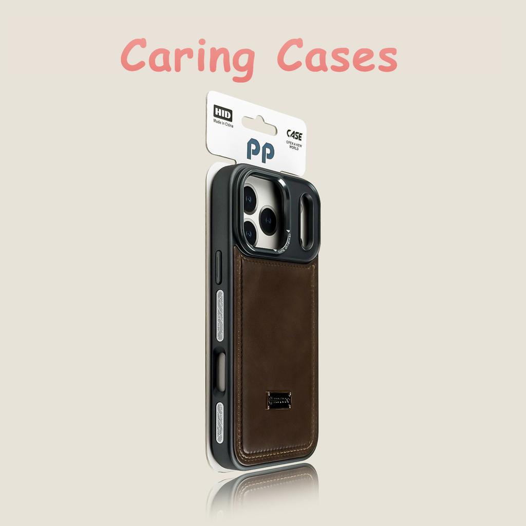 For iPhone 17 Pro Max Case Gentleman Leather Anti-Drop Premium Business Men Style Vintage Luxury Case with iPhone 16 15 14 13