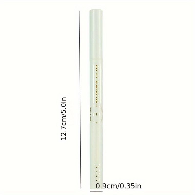 Lápiz Eyeliner Curvo 2 en 1 y Lápiz de Cejas Impermeable, a Prueba de Manchas, Larga Duración Acabado Mate Punta Ultrafina para Eyeliner Alado Preciso y Cejas Naturales