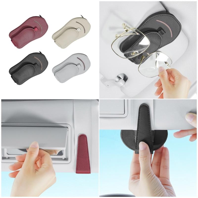 Magnetischer Automobil-Sonnenblenden-Klemme, Auto-Sonnenblenden-Brillenhalter-Organizer, Anpassbare Winkel für verschiedene Brillengestelle