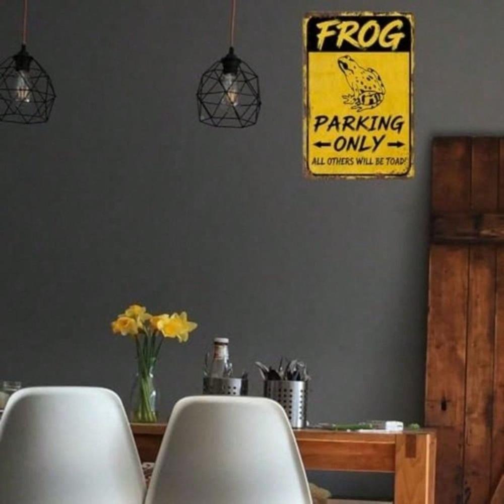 Retro Frog Vintage Metal Wall Sign for Bar