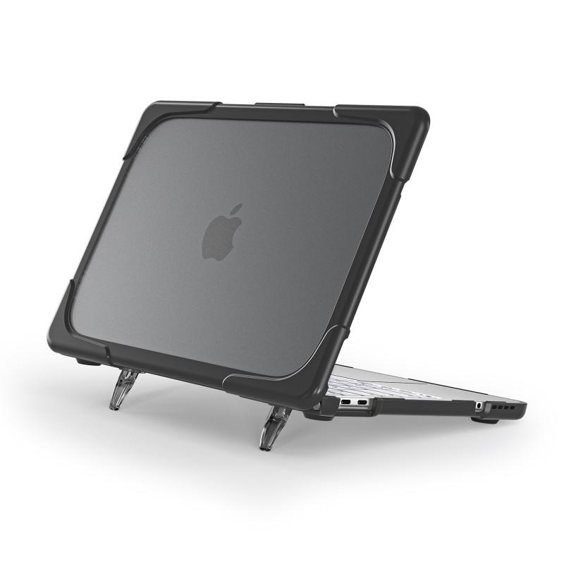 Matte Finish Laptop Case With Cooling Stand MacBook Air Pro Neo 13 A3404 2026 Shockproof TPU Plastic Cover