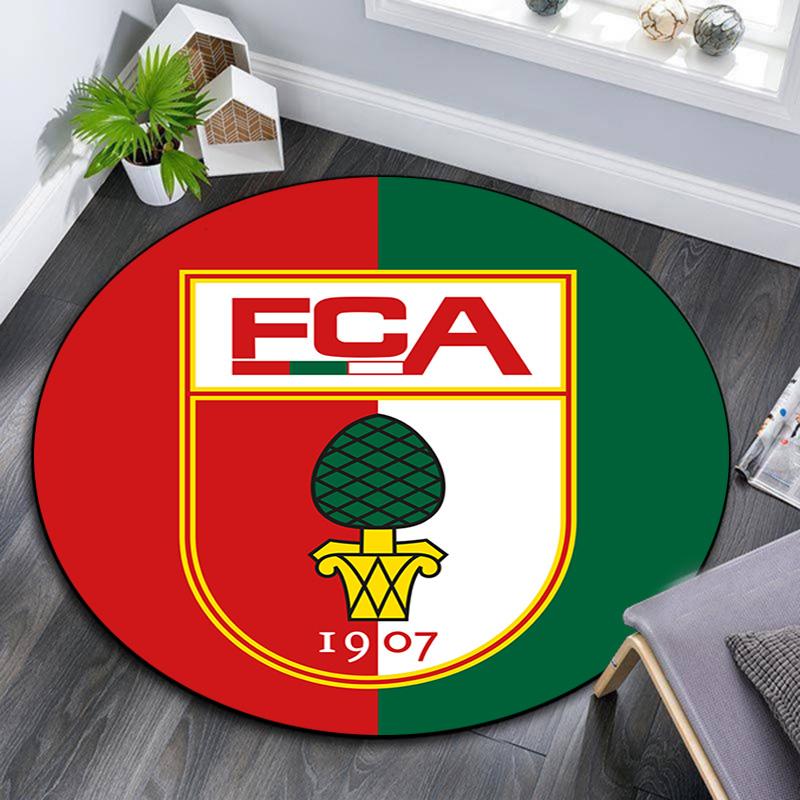 FC Augsburg Round Area Rug Under Office Chairs Bedroom Living Room Home Decor