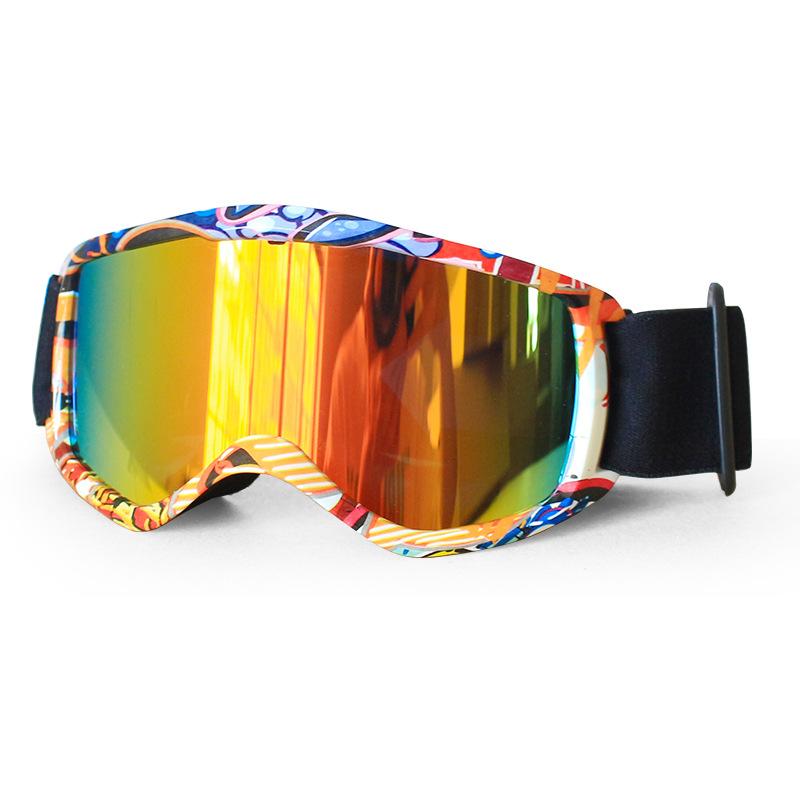 Lunettes de ski pour enfants avec protection anti-buée double couche5-14Lunettes de ski pour enfants haute définition anti-neige et coupe-vent