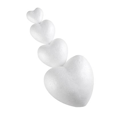 6/8.5/10/15cm Heart Foam Mould White Craft Balls Styrofoam Modelling Polystyrene Wedding Decor DIY Ball Toys Party Decoration