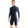 Men's Wetsuit 1.5mm Neoprene Shorty Diving Suit Shorts Diving Full Body Front Zipper Dive Skin for Surfing Kayaking