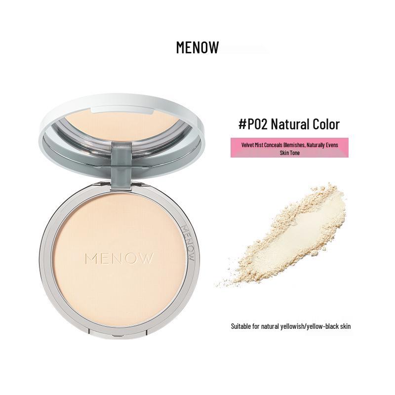 MENOW Le Le Bear Pressed Setting Powder 21g - Oil Control, Long-lasting Concealing Formula 21g