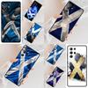 Funda para Teléfono Móvil con Estampado de Bandera de Seda Escocesa para Samsung Galaxy S26 Ultra S25 S24 S23 S22 S21 S20 Note10
