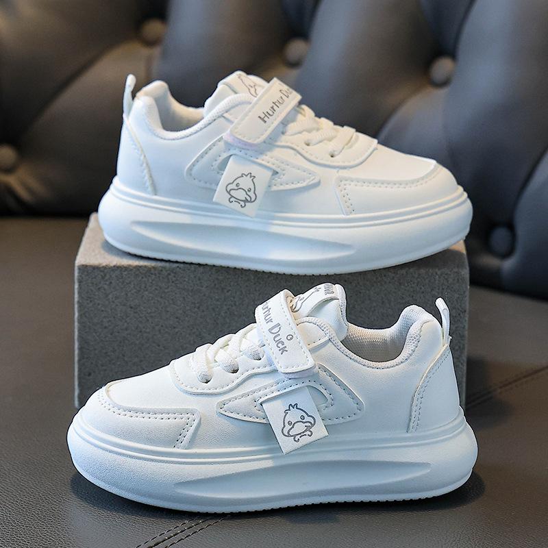 Frühling und Herbst rutschfeste Kinder kleine weiße Schuhe mittlere und große Kinder Babyschuhe