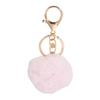Customizable Plush Ball Keychain Charm For Bags Keys DIY Accessory With Vibrant Sturdy Polyester Design