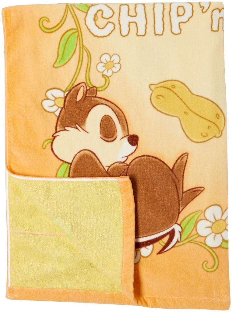 Marushin Towel Disney Chip and Dale Perfect for Girls and Naptime Product 2125020100 Children's Blanket, Characters, Cute, 100% Cotton, Boys, Blanket,