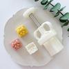 Mung Bean Cake Mold Moon Cake Mould Cookie Stamps Bows Pattern Snowskin Mooncake