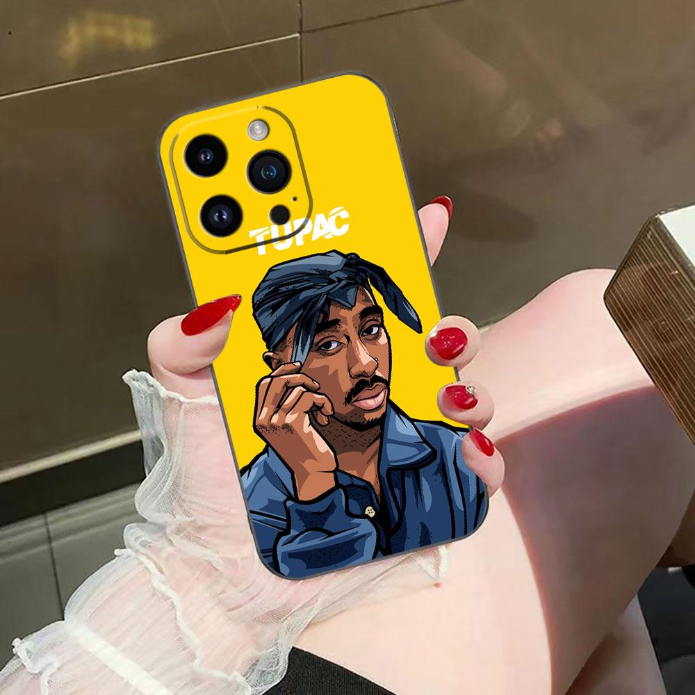 Rapper 2pac Tupac Yinuoda Cover Phone Case For iphone Apple 17 AIR 16E 16 15 14 13 12 11 Pro XR Max 8 7 Plus TPU Case Funda Capa