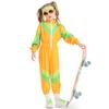 Kids Girls Disco Baseball Uniform Retro Singer Model Show Jumpsuit Children Halloween Cosplay Costumes Role Play Outfit