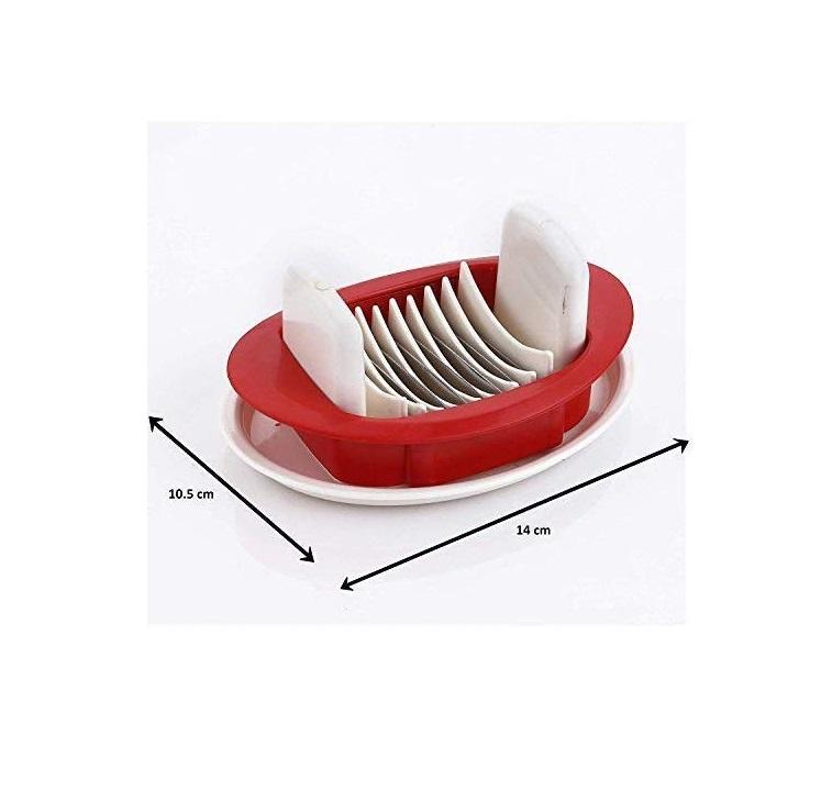 Tomato Slicer and Egg Cutter Salad Maker with Safety Holder Stainless Steel Sharp Blade Vegetable Salad Maker with Safety Holder