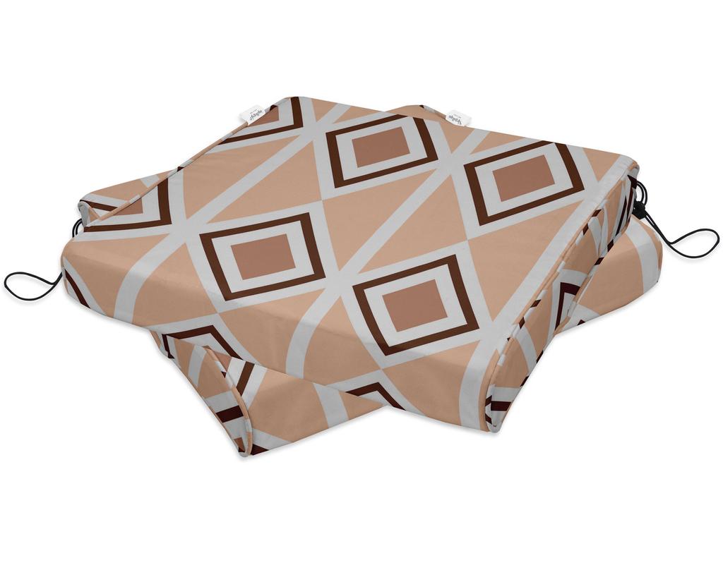 Vargottam Perfect Outdoor Indoor Square Corner Seat Cushions Water-Resistant Lounge Chair 18.5" X 16" Home Office Patio Furniture