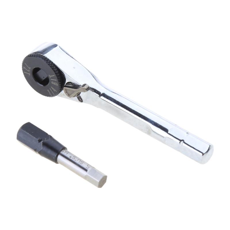 Multifunction 1/4inch Mini Ratchet Set Screwdriver Bit Socket Small Ratcheting Wrench Extension Bit Holder Wrench