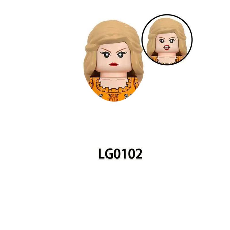 CY134 LG1015 WM989 Singer Building Blocks Jobs Assemble Bricks Cute Action Toy Figures Small Dolls Gifts For Children Kids