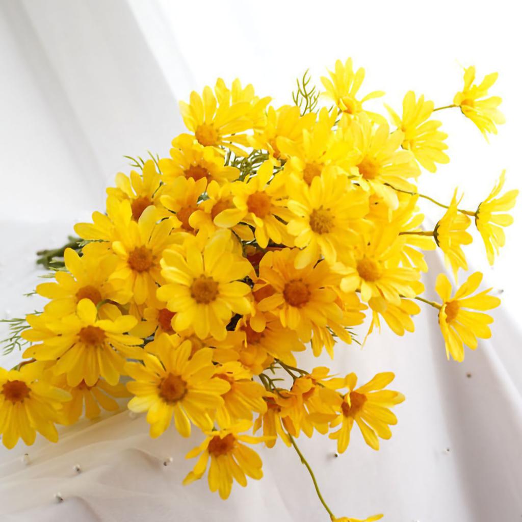 Artificial Daisy Flowers Bouquet Home Decoration for Living Room Dining Room Bedroom Office
