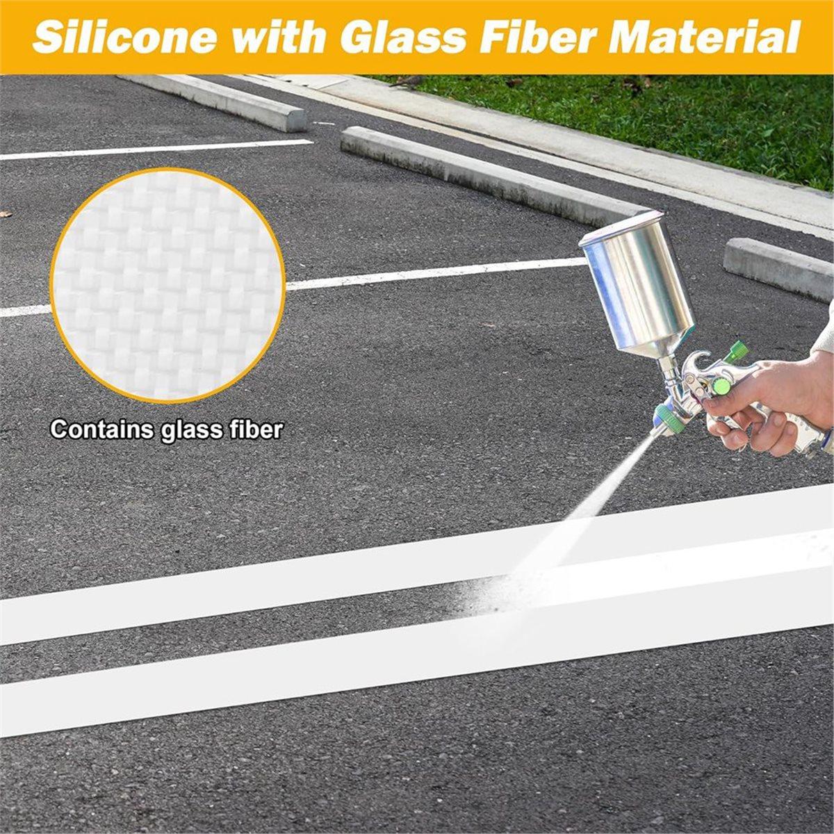 

2026 New 4 X 88 Inch Parking Lot Line Stencil, Heavy-Duty Silicone with Glass Fiber Reusable Parking Lot Line Stencil China Mainland