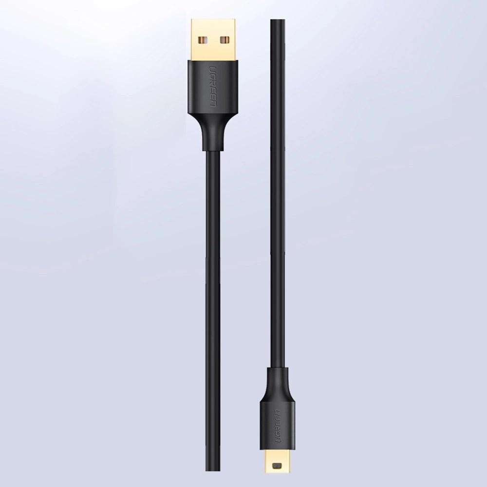 Ugreen 5-pin Gold-plated USB - Mini USB Cable 0.25m Black (US132)