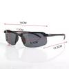 2PCS Night Vision Glasses Men Anti-Glare Driving Goggle Half Frame Polarized Sunglasses for Driver UV400 Day and Night Glasses