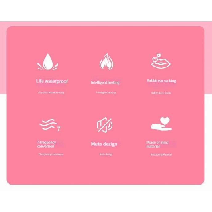 Rabbit's Head Sucks Clitoris, AV Magic Stick, Dildo, G-Spot Stimulation Vibrator, Warm Massage, Female Masturbator, Sex