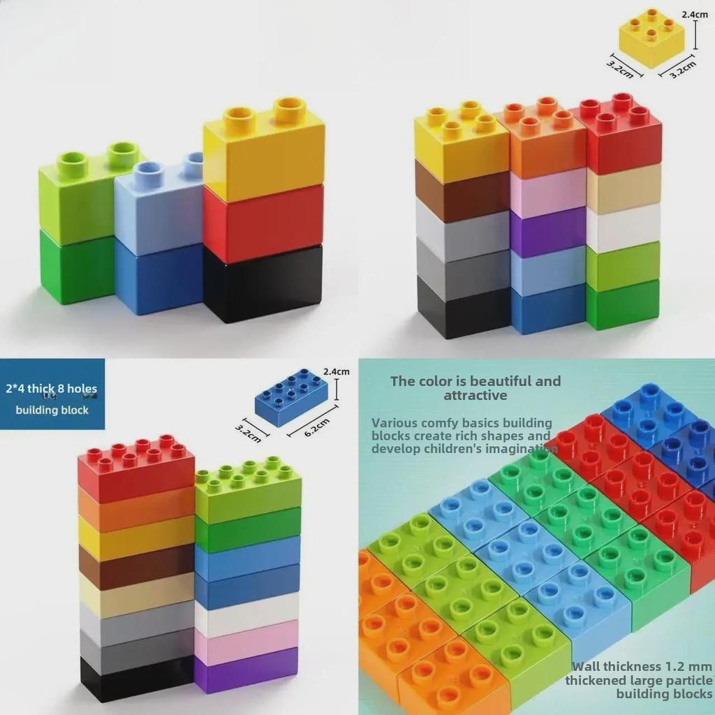 Compatible Large Particle Building Blocks Toy for Kids, Educational Brain Development, Ages 3-6