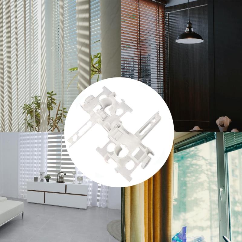 62KD 12/60Pcs Universally Vertical Blind Repair Carriers with Stem Set Blinds Replacement Repairing Parts Window Curtain Kits