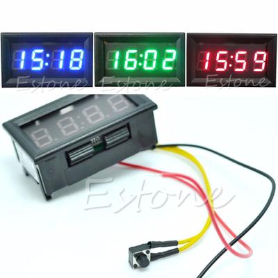 2019 Nuevo Reloj Digital con Pantalla LED de Venta Caliente 12V/24V Tablero Coche Accesorio para Motocicleta 1PC Envío directo nuevo