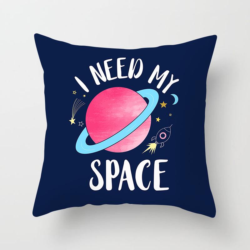 New Hand-painted Starry Sky Universe Printed Pillow Cover Home Sofa Pillow Car Cushion Back Cover