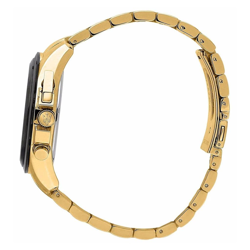 Maserati Orologio da Uomo Traguardo Cronografo Tono Oro Acciaio Inossidabile Quadrante Scheletrato Multicolor Quarzo R8873612058 100M
